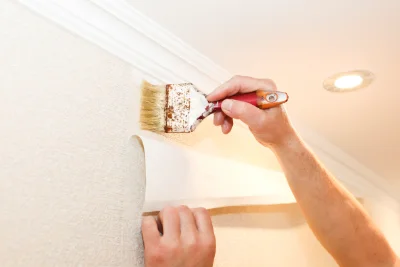 Pose de papier peint à Lescar — revêtements muraux et toiles de verre